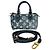 Louis Vuitton Nano Speedy in cotone blu - vista 14