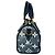 Louis Vuitton Nano Speedy in cotone blu - vista 2