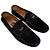 Mocassini in suede nero con placca logo Prada - vista 15