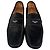 Mocassini in suede nero con placca logo Prada - vista 3