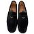 Mocassini in suede nero con placca logo Prada - vista 4