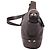 Borsa a tracolla Coach East West in pelle marrone - vista 3