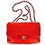 Borsa Chanel Classic Double Flap in pelle rossa