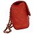 Borsa Chanel Classic Double Flap in pelle rossa - vista 3