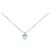 Autre Marque Collana Au750 Topazio Blu e Diamanti