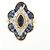 Autre Marque Saphir-Diamantring Au750 - Ansicht 2