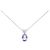 Autre Marque Collana in Tanzanite e Diamanti Pt900 Pt850