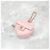 Charm per borsa Chanel cuore rosa in pelle - vista 2