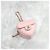 Charm per borsa Chanel cuore rosa in pelle - vista 3