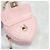 Charm per borsa Chanel cuore rosa in pelle - vista 5