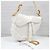 Dior Borsa Saddle Mini Oblique con Frange Bianca - vista 14