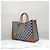 Céline Borsa Cabas Orizzontale in Tessuto Ricamato Blu Navy - vista 2