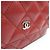 Chanel Portafoglio a catena Classic WOC a tracolla Red Lambskin Silver - vista 5