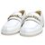 Chanel Mocassino Initial Patent Chain White