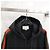 Gucci Anorak antivento nero con logo Web e Three-Stripes - vista 3
