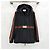 Gucci Anorak antivento nero con logo Web e Three-Stripes - vista 6