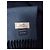 Hermès Sciarpa in cashmere blu navy bicolore con logo ricamato - vista 5