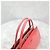 Prada Brush Leder-Tote Bag mit rosa Dreiecks-Logo - Ansicht 12