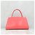 Prada Brush Leder-Tote Bag mit rosa Dreiecks-Logo - Ansicht 3