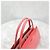 Prada Brush Leder-Tote Bag mit rosa Dreiecks-Logo - Ansicht 5