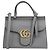 Gucci GG Marmont Mini Lederhandtasche Grau