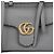Gucci GG Marmont Mini Lederhandtasche Grau - Ansicht 2