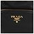 Prada Borsa a secchiello Duet in nylon con logo in metallo Nero Oro - vista 2