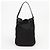 Prada Borsa a secchiello Duet in nylon con logo in metallo Nero Oro - vista 3