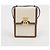 Burberry Borsa a tracolla Robin in tela bianca e pelle marrone - vista 2
