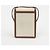 Burberry Borsa a tracolla Robin in tela bianca e pelle marrone - vista 4