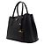 Prada Borsa Tote Double Quille Small e Borsa a Tracolla in Saffiano nero - vista 2