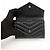 Autre Marque Cassandra Matelassé Small Envelope Wallet Schwarz Silber - Ansicht 16