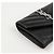 Autre Marque Cassandra Matelassé Small Envelope Wallet Schwarz Silber - Ansicht 3