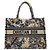 Dior Borsa Book Tote Medium Beige Multicolor Ricamo Jardin D'hiver