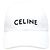 Céline Cappellino da baseball in cotone bianco