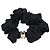Céline Scrunchie Triomphe in seta e cristalli finitura dorata
