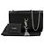 Autre Marque Borsa a tracolla media Kate Tassel Croc Nero Argento