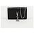 Autre Marque Borsa a tracolla media Kate Tassel Croc Nero Argento - vista 2