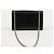 Autre Marque Borsa a tracolla media Kate Tassel Croc Nero Argento - vista 4
