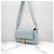 Fendi Borsa a spalla Medium in pelle Nappa embossed FF Blu - vista 12