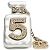Chanel Number Parfum Logo-Brosche