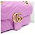 Gucci Borsa a spalla mini con catena Marmont Matelassé Rosa - vista 14