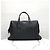 Prada Borsa Tote da Viaggio in Pelle Martellata Logo Nero