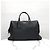 Prada Borsa Tote da Viaggio in Pelle Martellata Logo Nero - vista 11