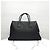 Prada Borsa Tote da Viaggio in Pelle Martellata Logo Nero - vista 13