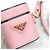 Prada Custodia AirPods in Saffiano Rosa - vista 7