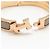 Hermès Bracciale Click Ash PM Rose Gold Maroon Glaze - vista 8