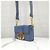 Dior Borsa Box Montaigne in vitello blu, mini borsa a spalla dorata - vista 2
