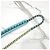 Chanel Borsa a tracolla con patta e catena Blu Denim - vista 14