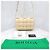 Bottega Veneta Borsa a tracolla imbottita Cassette Beige Small - vista 9